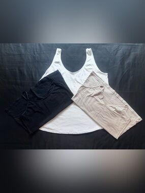 #C-26 Lot of Women's Tank Tops - White, Black, Beige and Orange